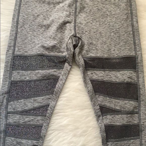 LAST CALL Gray Spandex with Glitter Mesh Accents - Picture 6 of 8